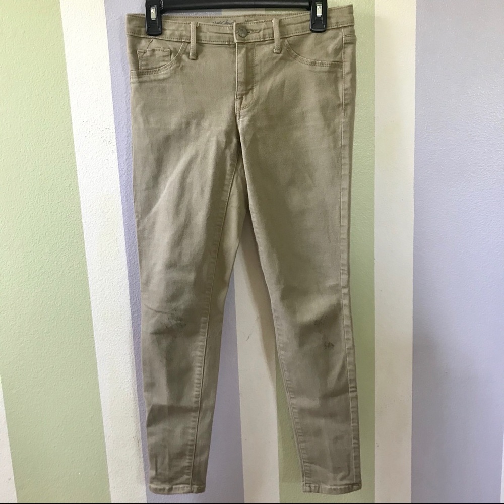 👖3/$27 Khaki Skinny Jeggings - Picture 4 of 7